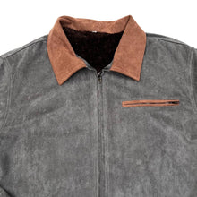 Load image into Gallery viewer, Early 00’s Soft Touch Suede Effect Fur Lined Zip Bomber Jacket
