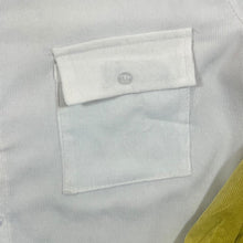 Load image into Gallery viewer, Corduroy Cord Colour Block Cream Mustard Yellow Long Sleeve Shirt
