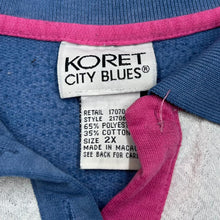 Load image into Gallery viewer, Vintage 90’s KORET CITY BLUES Colour Block Collared Sweatshirt
