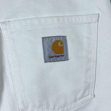 Load image into Gallery viewer, Carhartt "Newel Pant" White Relaxed Tapered Regular Fit Denim Jeans
