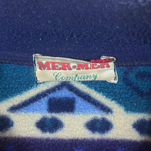 Load image into Gallery viewer, Vintage MER MER COMPANY Crazy Abstract Patterned 1/4 Button Pullover Fleece Sweatshirt
