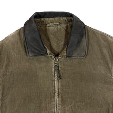 Load image into Gallery viewer, Vintage DUNNES STORES &quot;New Haven&quot; Leather Collared Corduroy Cord Bomber Jacket
