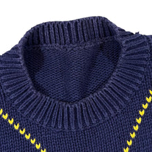 Load image into Gallery viewer, Vintage 90&#39;s ST MICHAEL Marks &amp; Spencer Argyle Check Combed Cotton Knit Sweater Jumper
