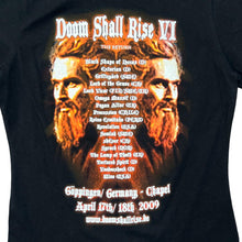 Load image into Gallery viewer, DOOM SHALL RISE VI (2009) &quot;The Return&quot; Doom Heavy Metal Music Band Festival Lineup T-Shirt
