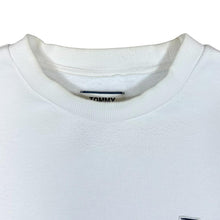 Load image into Gallery viewer, TOMMY JEANS Tommy Hilfiger Classic Embroidered Mini Logo White Crewneck Sweatshirt
