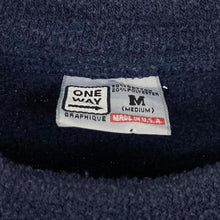 Load image into Gallery viewer, Vintage One Way “Grandma’s Rules” Embroidered Novelty Spellout Fleece Sweatshirt
