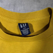 Load image into Gallery viewer, Early 00's GAP Athletic Made In USA Logo Spellout Graphic Yellow Short Sleeve T-Shirt
