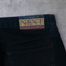 Load image into Gallery viewer, Early 00&#39;s NEXT Classic Black Denim Cotton High Waisted Mom Jeans

