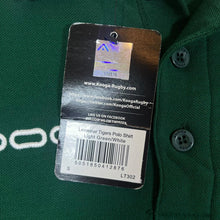 Load image into Gallery viewer, Kooga LEICESTER TIGERS Rugby Embroidered Patch Logo Short Sleeve Polo Shirt
