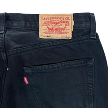 Load image into Gallery viewer, Early 00&#39;s LEVI&#39;S 501 Classic Black Denim Straight Leg Regular Fit Jeans
