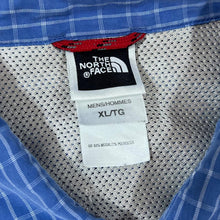 Load image into Gallery viewer, Early 00&#39;s THE NORTH FACE TNF Classic Blue Check Short Sleeve Zip Pocket Shirt
