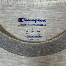 Load image into Gallery viewer, CHAMPION Classic Embroidered Mini Logo Grey Short Sleeve Ringer T-Shirt
