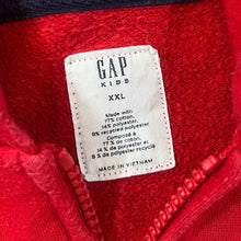 Load image into Gallery viewer, GAP Classic Embroidered Big Logo Spellout Red Zip Hoodie
