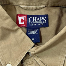 Load image into Gallery viewer, Early 00&#39;s CHAPS Classic Brown Mini Pocket Logo Sleeve Button-Up Cotton Shirt
