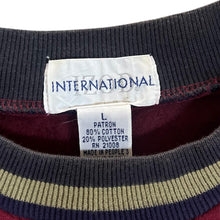 Load image into Gallery viewer, Vintage IZOD International Embroidered Spellout Crest Crewneck Sweatshirt
