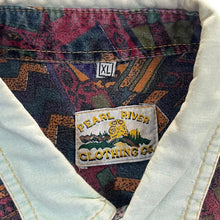 Load image into Gallery viewer, Vintage Pearl River Clothing Co. Crazy Patterned Colour Block Cowboy Western Long Sleeve Shirt
