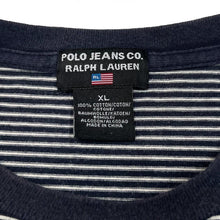 Load image into Gallery viewer, Early 00’s POLO JEANS CO. Ralph Lauren Embroidered Mini Logo Striped T-Shirt

