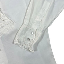 Load image into Gallery viewer, Vintage Mac &amp; Maggie Popper White Viscose Ruffled Dinner Tuxedo Long Sleeve Shirt
