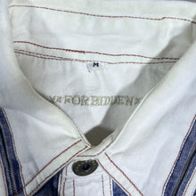 Load image into Gallery viewer, Vintage Forbidden Cowboy Western Aztec Patterned White Cotton Long Sleeve Shirt
