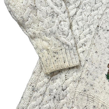 Load image into Gallery viewer, Vintage 90&#39;s ACORN Embroidered Hiker Heavy Wool Cable Knit Sweater Jumper
