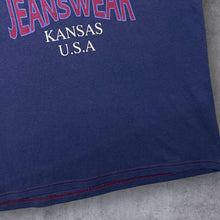 Load image into Gallery viewer, Vintage 90&#39;s Lee Jeanswear &quot;Kansas USA&quot; Spellout Graphic Thick Cotton T-Shirt
