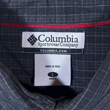 Load image into Gallery viewer, Columbia Sportswear Dark Grey Check Long Sleeve Cotton Button-Up Shirt
