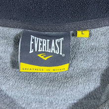 Load image into Gallery viewer, Everlast Embroidered Big Spellout Grey 1/4 Zip Pullover Fleece Sweatshirt
