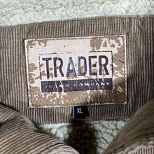 Load image into Gallery viewer, Trader Jeans Co. Fleece Lined Bord Collar Brown Corduroy Cord Trucker Jacket
