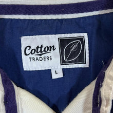 Load image into Gallery viewer, Early 00&#39;s COTTON TRADERS Rugby World Cup Embroidered Crest Long Sleeve Rugby Polo Shirt
