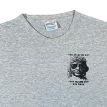 Load image into Gallery viewer, Vintage Hanes THE AVIATOR MAN "Key West" Souvenir Spellout Graphic Grey T-Shirt
