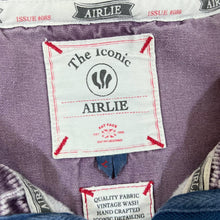 Load image into Gallery viewer, FAT FACE "Airlie" Corduroy Cord Collar Washed Purple 1/4 Zip Pullover Sweatshirt
