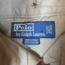 Load image into Gallery viewer, Vintage POLO RALPH LAUREN &quot;Preston Pant&quot; Brown Corduroy Cord Straight Leg Trousers
