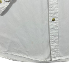Load image into Gallery viewer, Vintage Eddie Bauer Denim Classic White Cotton Long Sleeve Button-Up Shirt
