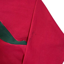 Load image into Gallery viewer, Early 00&#39;s CHARLES TYRWHITT Red Green Colour Block Long Sleeve Polo Shirt
