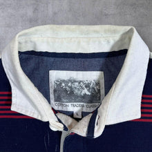 Load image into Gallery viewer, Cotton Traders Classics Three Lions Multi Striped Long Sleeve Rugby Polo Shirt
