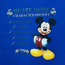 Load image into Gallery viewer, Delta Disney “Florida” Mickey Mouse Character Profile Souvenir Graphic Blue T-Shirt
