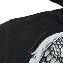 Load image into Gallery viewer, MMA ELITE Gothic Eagle Spellout Graphic Sherpa Fleece Lined Zip Hoodie
