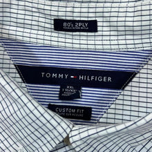 Load image into Gallery viewer, Tommy Hilfiger "80's 2 Ply" Custom Fit Grid Check Long Sleeve Button-Up Shirt
