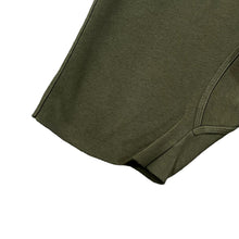 Load image into Gallery viewer, NIKE Classic Embroidered Mini Swoosh Logo Khaki Green Cutoff Sweat Shorts
