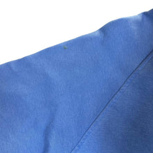 Load image into Gallery viewer, ADIDAS Three Stripe Embroidered Mini Logo Blue Zip Sweatshirt
