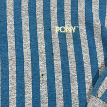 Load image into Gallery viewer, Vintage 90&#39;s PONY Mini Logo Graphic Colour Block Striped Crewneck Sweatshirt
