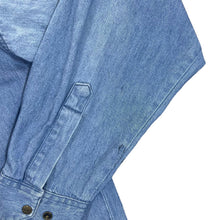 Load image into Gallery viewer, Vintage JACQUES LORANT Leather Panel Cowboy Western Denim Long Sleeve Shirt
