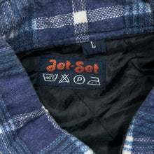 Load image into Gallery viewer, Vintage JET SET Tartan Lumberjack Plaid Check Lightly Padded Flannel Over Shirt
