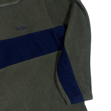 Load image into Gallery viewer, Vintage Luciano "Black Forest" Embroidered Mini Logo Colour Block 1/4 Zip Fleece Sweatshirt
