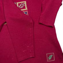 Load image into Gallery viewer, Vintage 90’s TULCHAN Embroidered Cottage Core Patch Collared Sweatshirt
