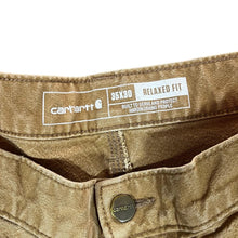 Load image into Gallery viewer, CARHARTT &quot;Relaxed Fit&quot; Tan Brown Carpenter Skater Worker Denim Jeans
