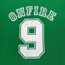 Load image into Gallery viewer, Early 00’s Onfire Skater Spellout Embroidered Mini Logo Graphic Green T-Shirt
