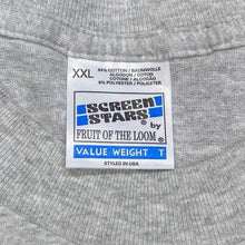 Load image into Gallery viewer, Vintage 90’s Screen Stars Silhouette Wolf Animal Wildlife Single Stitch Grey T-Shirt
