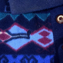 Load image into Gallery viewer, Vintage MER MER COMPANY Crazy Abstract Patterned 1/4 Button Pullover Fleece Sweatshirt
