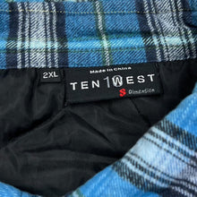 Load image into Gallery viewer, Vintage TEN WEST Tartan Lumberjack Plaid Check Padded Flannel Over Shirt

